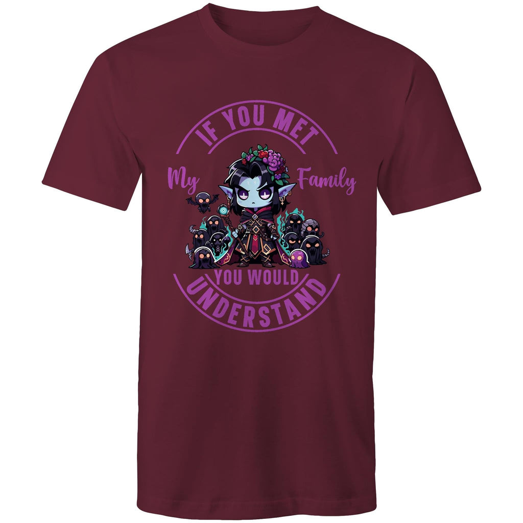 Meet my Family Angry Girl AS Colour Staple - Mens T-Shirt Ogo Merch
