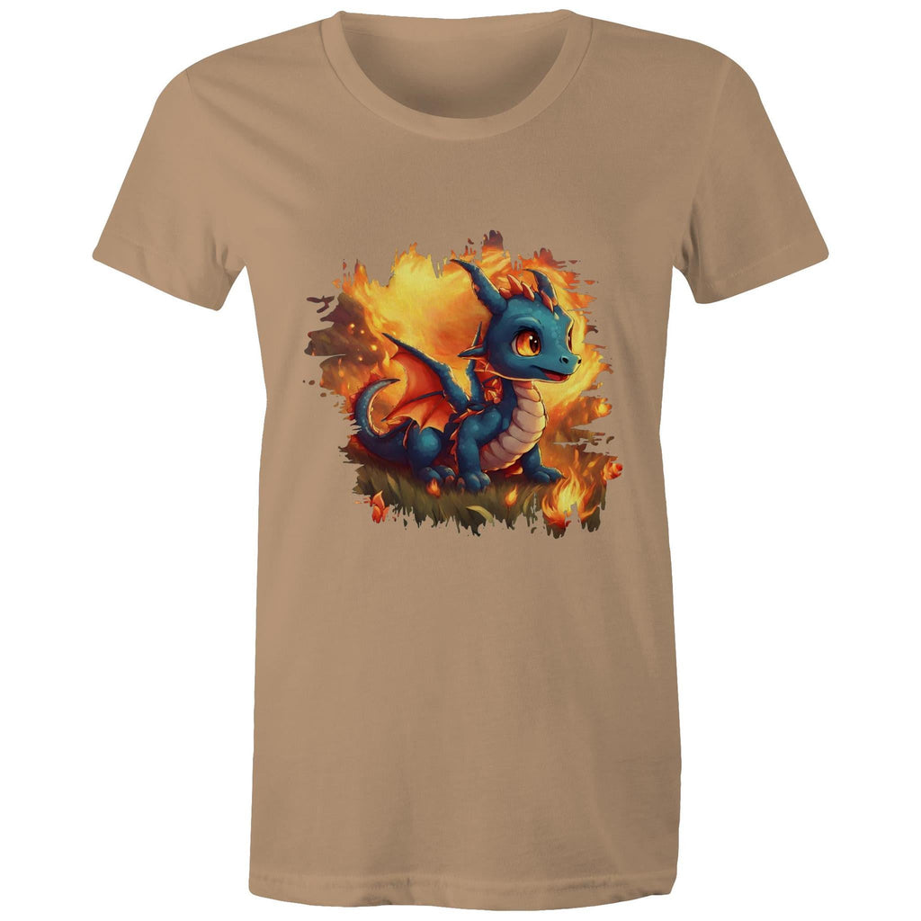Baby Dragon AS Colour - Women's Maple Tee Ogo Merch