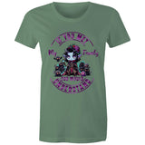 Meet my Family Angry Girl AS Colour - Women's Maple Tee Ogo Merch