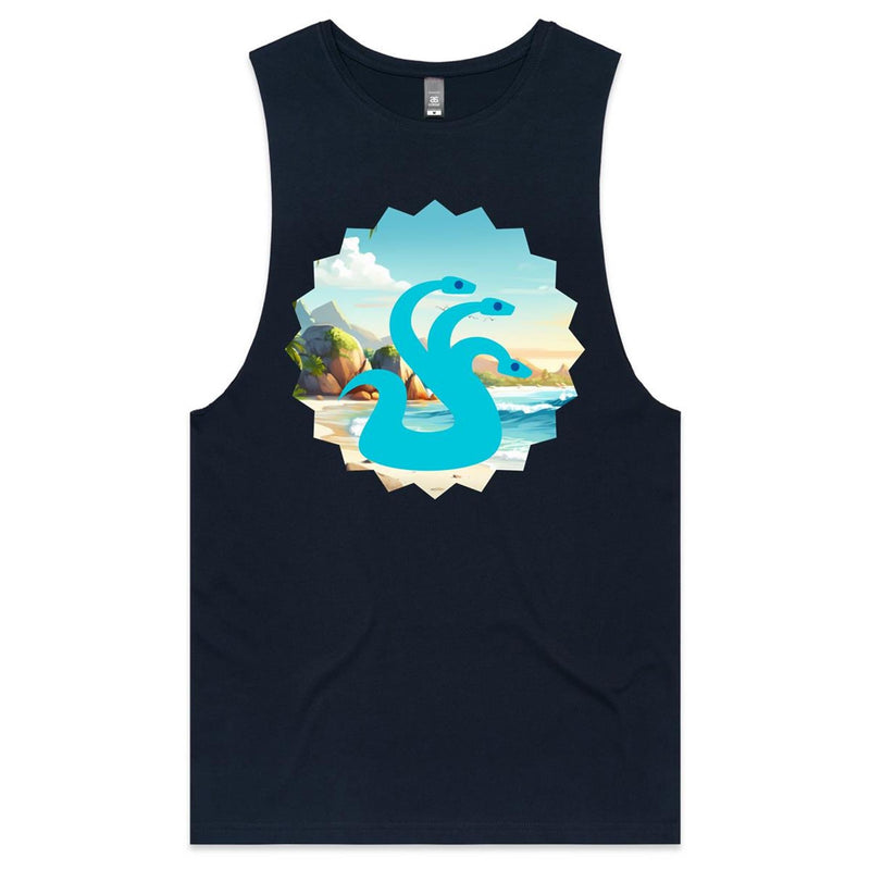 Beach Hydra AS Colour Barnard Mens Tank Top Tee Ogo Merch