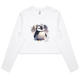 Penguin AS Colour Women's Long Sleeve Crop Tee Ogo Merch