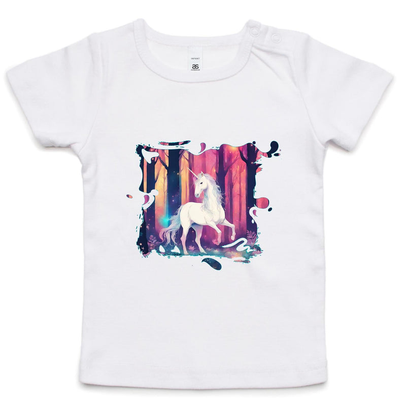 Unicorn AS Colour Infant Wee Tee Ogo Merch