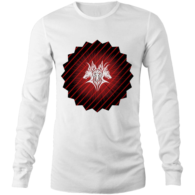 Glowing Cerberus AS Colour Base Mens Long Sleeve TShirt Ogo Merch