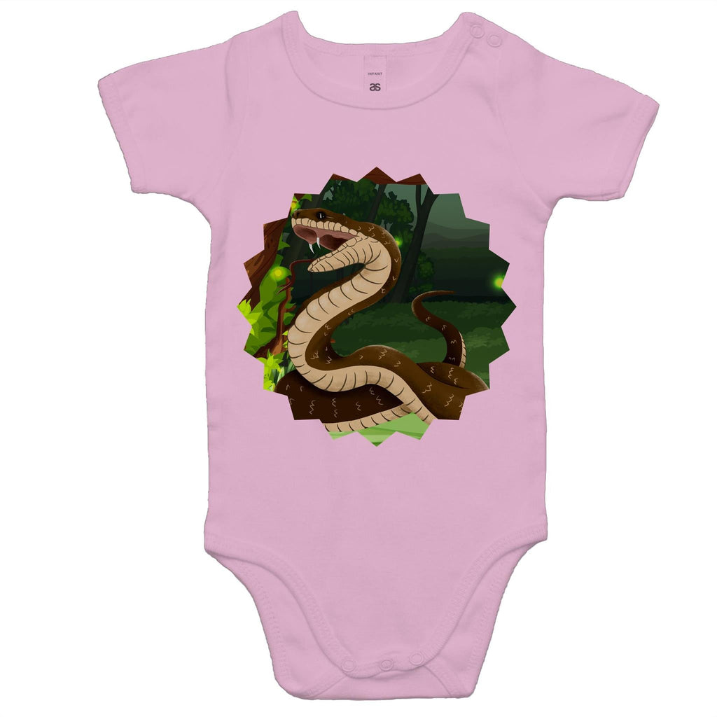 Jungle Snake AS Colour Mini Me Baby Onesie Romper Ogo Merch