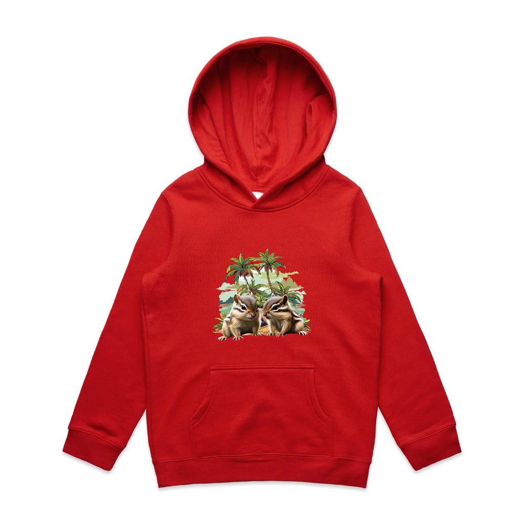 Beach Chipmunks AS Colour - Youth Supply Hood Ogo Merch