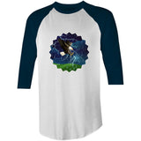 Lightning Eagle AS Colour Raglan - 3/4 Sleeve T-Shirt Ogo Merch