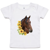Sunflower Horse AS Colour - Infant Wee Tee Ogo Merch