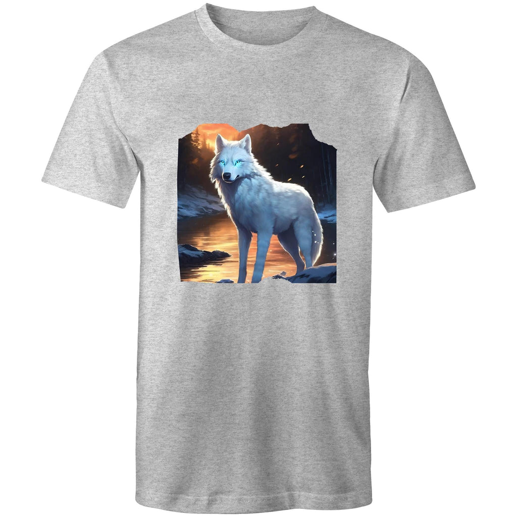 White Wolf AS Colour Staple - Mens T-Shirt Ogo Merch