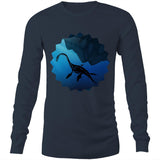 Plesiosaur AS Colour Base Mens Long Sleeve TShirt Ogo Merch