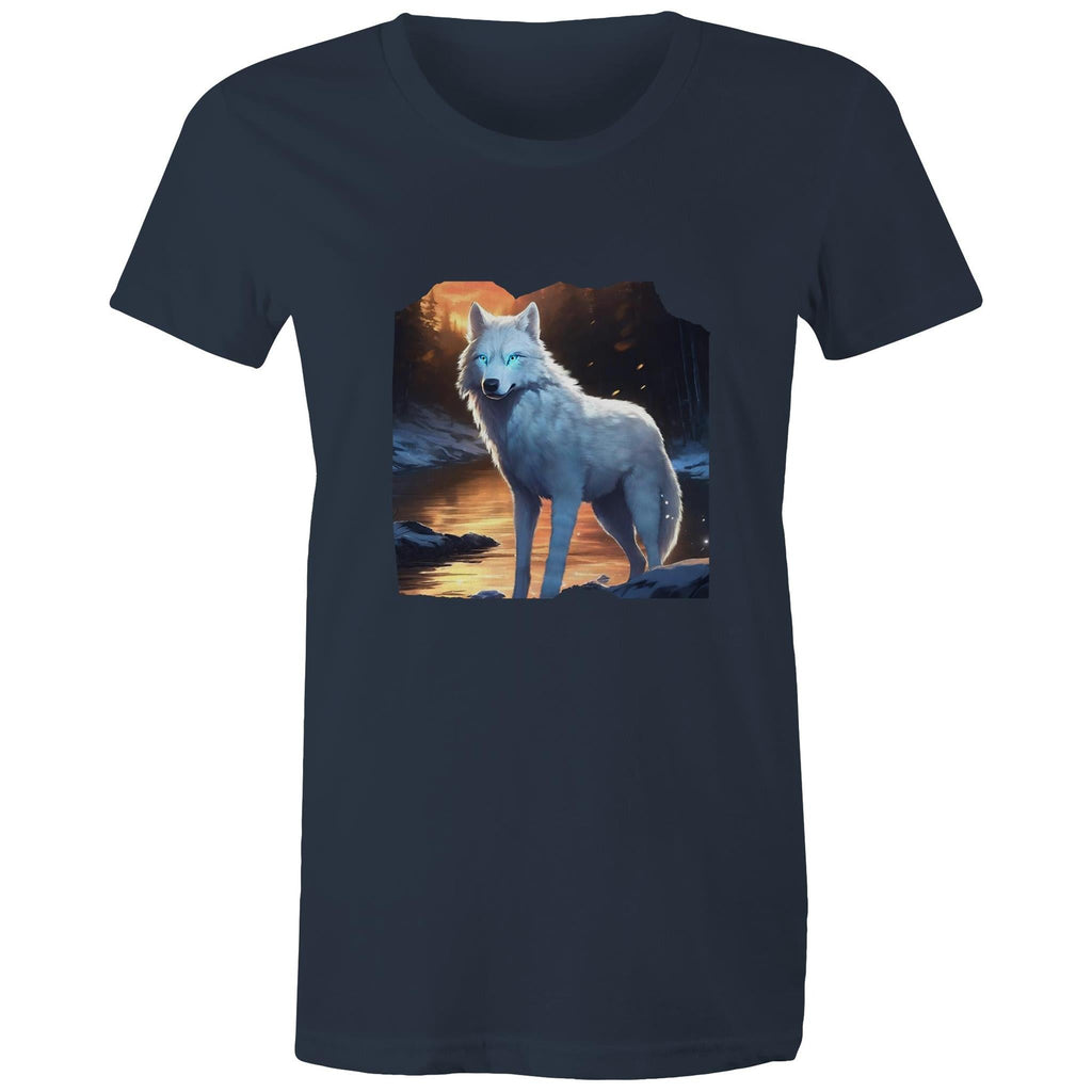 White Wolf AS Colour - Women's Maple Tee Ogo Merch