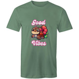 Good Vibes Turtle AS Colour Staple - Mens T-Shirt Ogo Merch
