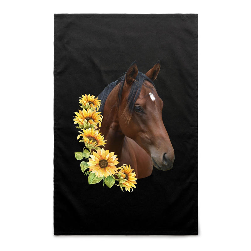 Sunflower Horse AS Colour Tea Towel Ogo Merch