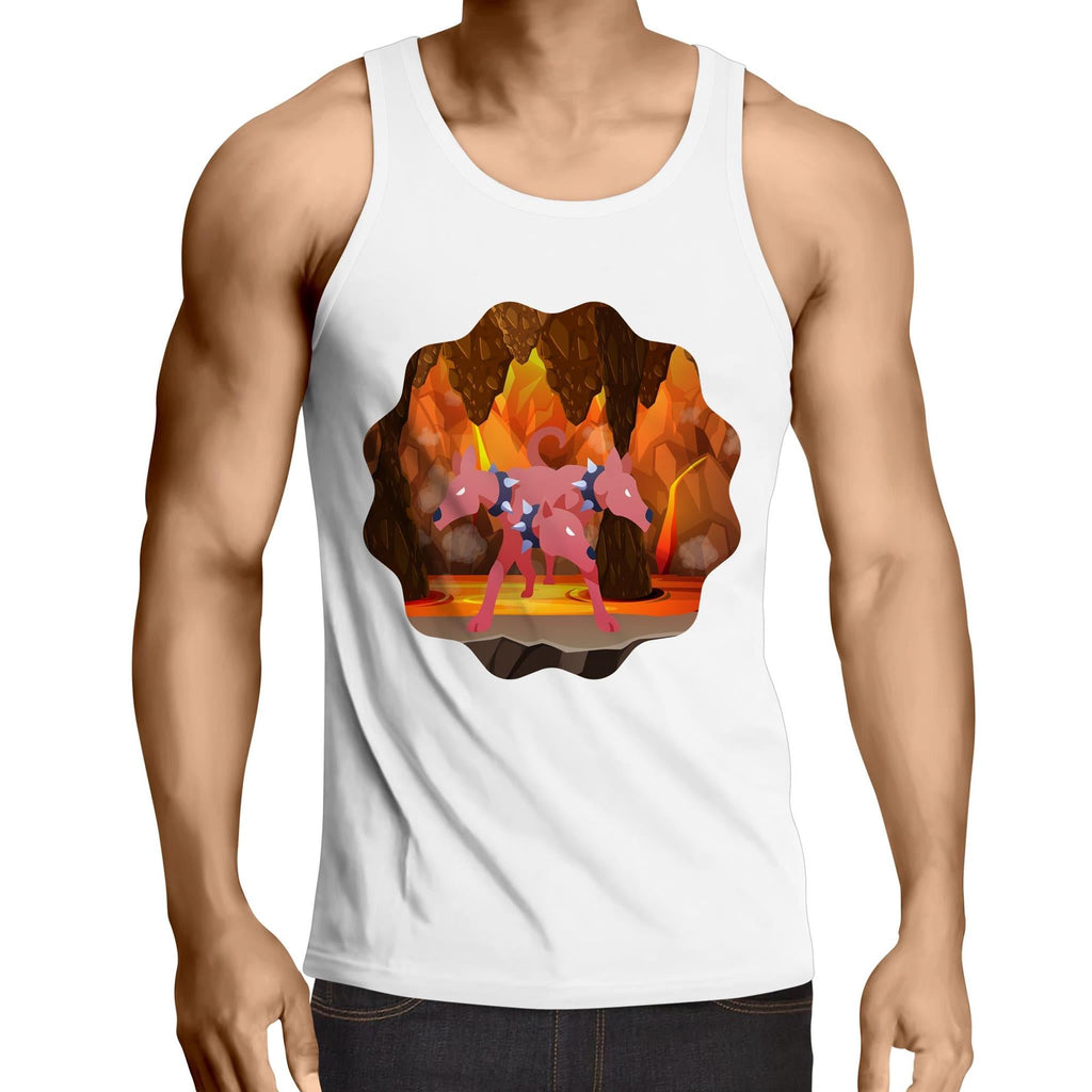 Lava Cerberus AS Colour Lowdown Mens Singlet Top Ogo Merch