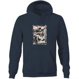 Wolf and Flowers AS Colour Stencil Pocket Hoodie Sweatshirt Ogo Merch