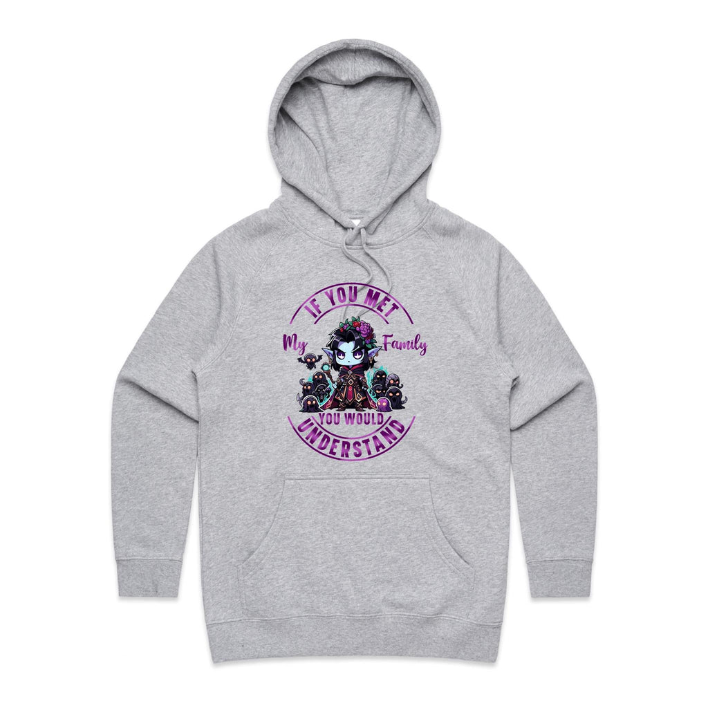 Meet my Family Angry Girl AS Colour - Women's Supply Hood Ogo Merch
