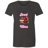 Good Vibes Turtle AS Colour - Women's Maple Tee Ogo Merch