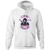 Meet my Family Angry Girl AS Colour Stencil - Pocket Hoodie Sweatshirt