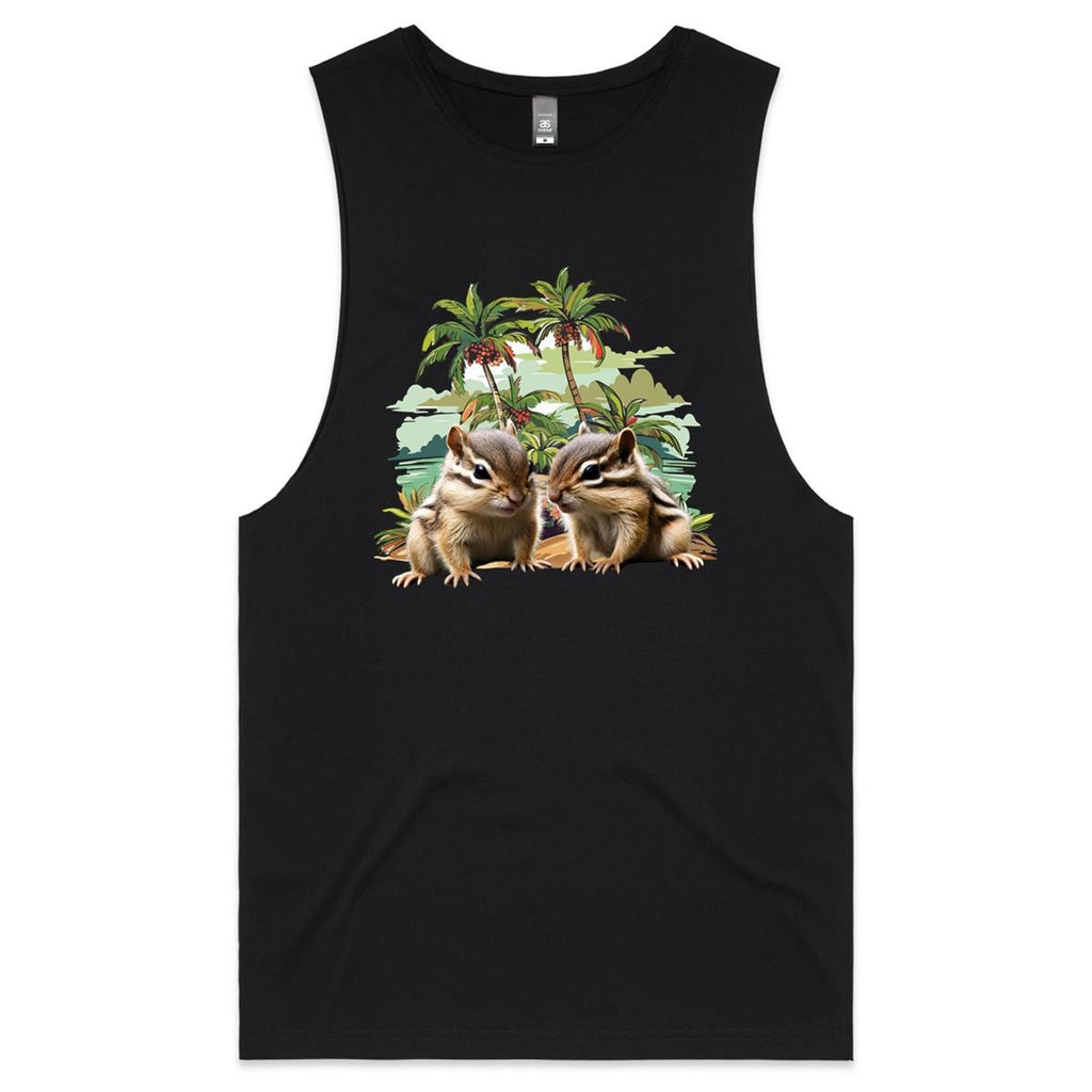 Beach Chipmunks AS Colour Barnard - Mens Tank Top Tee Ogo Merch