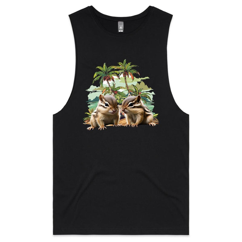 Beach Chipmunks AS Colour Barnard - Mens Tank Top Tee Ogo Merch