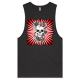 Snake and Skull AS Colour Barnard Mens Tank Top Tee Ogo Merch