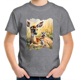 Deer and Meerkats AS Colour Kids Youth T-Shirt Ogo Merch