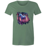 Wolf and Flowers AS Colour - Women's Maple Tee Ogo Merch