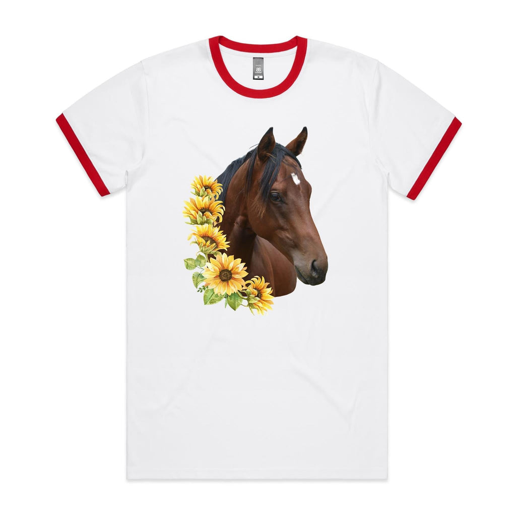 Sunflower Horse AS Colour Staple Ringer Tee Ogo Merch