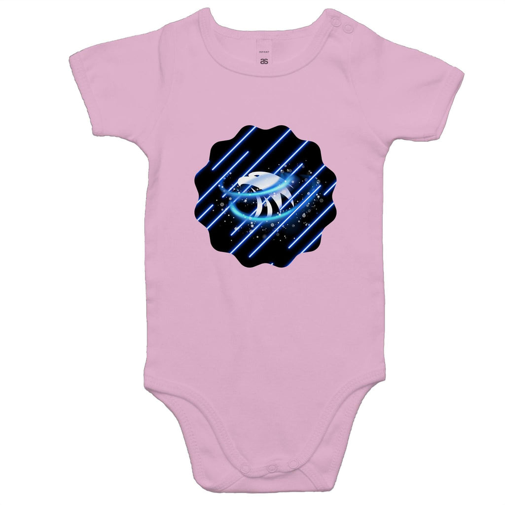 Blue Swirl Eagle AS Colour Mini Me - Baby Onesie Romper Ogo Merch