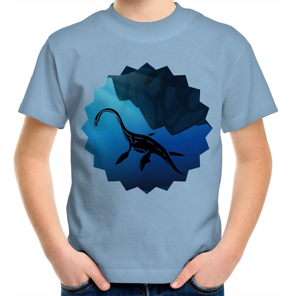 Plesiosaur AS Colour Kids Youth TShirt Ogo Merch