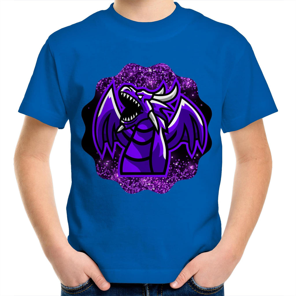 Shining Purple Dragon AS Colour Kids Youth TShirt Ogo Merch
