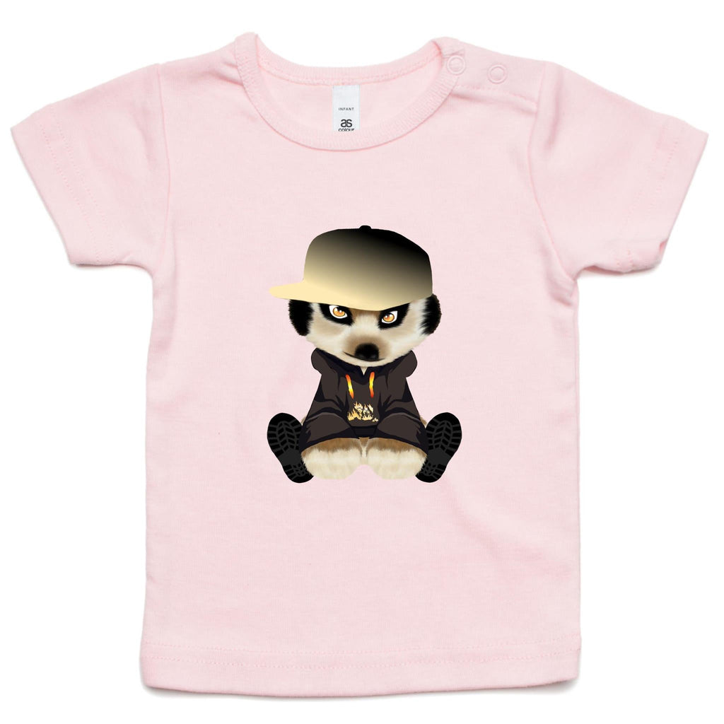 Meerkat in Cap AS Colour - Infant Wee Tee Ogo Merch