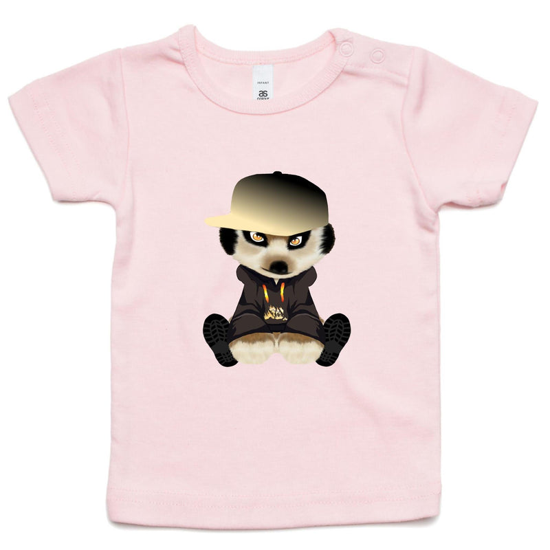 Meerkat in Cap AS Colour - Infant Wee Tee Ogo Merch