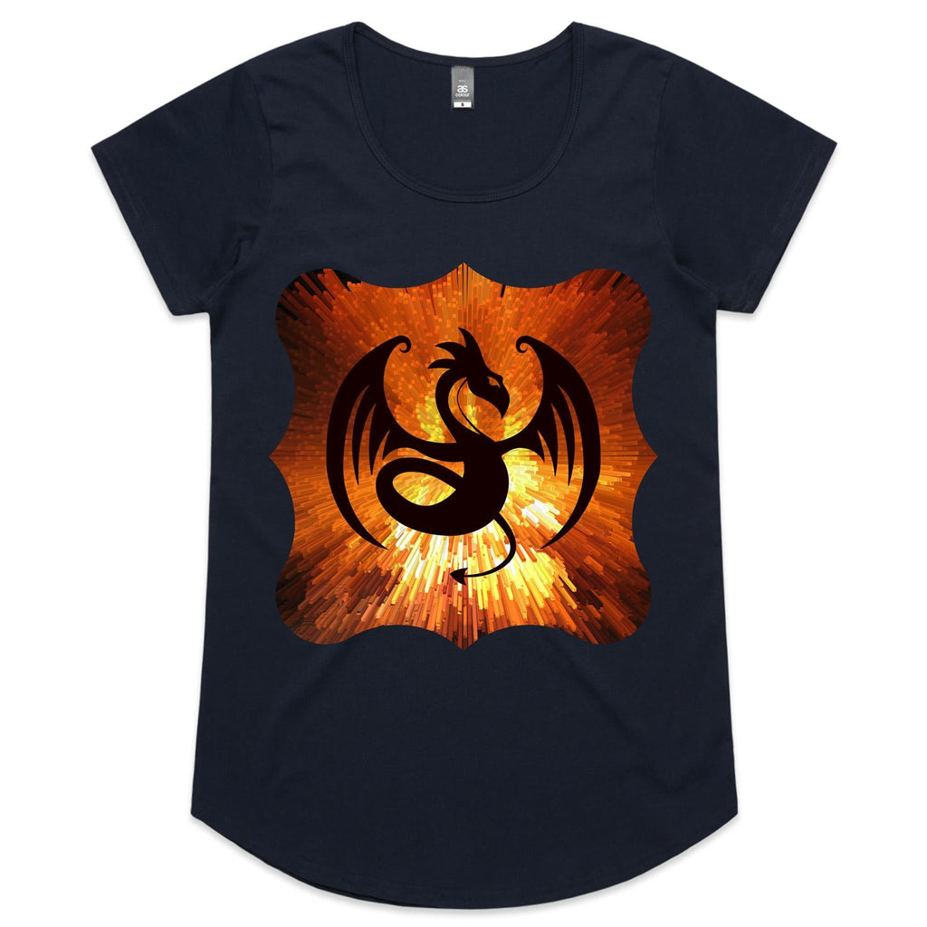 Volcanic Dragon AS Colour Mali Womens Scoop Neck TShirt Ogo Merch