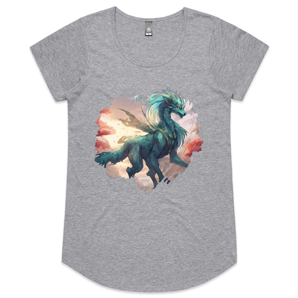 Beautiful Dragon AS Colour Mali Women's Scoop Neck TShirt Ogo Merch