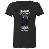 Antisocial Cat Monster AS Colour - Women's Maple Tee Ogo Merch