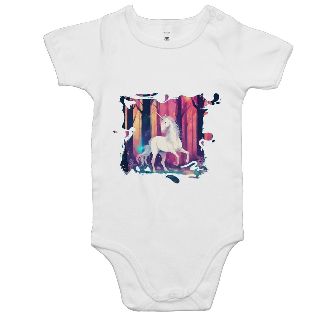 Unicorn AS Colour Mini Me Baby Onesie Romper Ogo Merch
