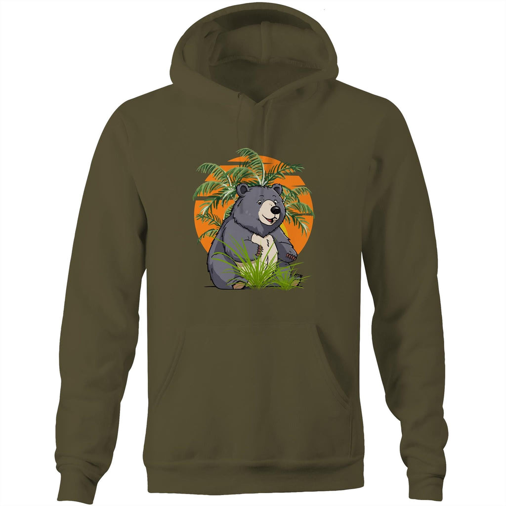 Bear AS Colour Stencil - Pocket Hoodie Sweatshirt Ogo Merch