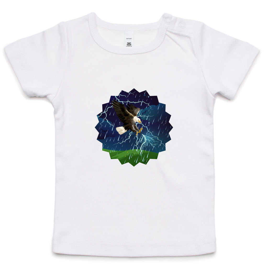 Lightning Eagle AS Colour - Infant Wee Tee Ogo Merch