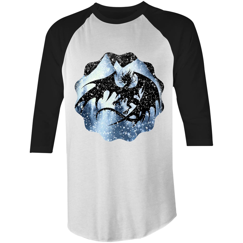 Dragon Silhouette 3/4 Sleeve TShirt Ogo Merch