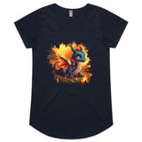 Baby Dragon AS Colour Mali Womens Scoop Neck Tshirt Ogo Merch