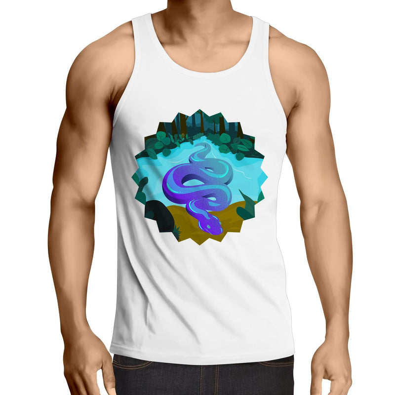 River Snake AS Colour Lowdown Mens Singlet Top Ogo Merch