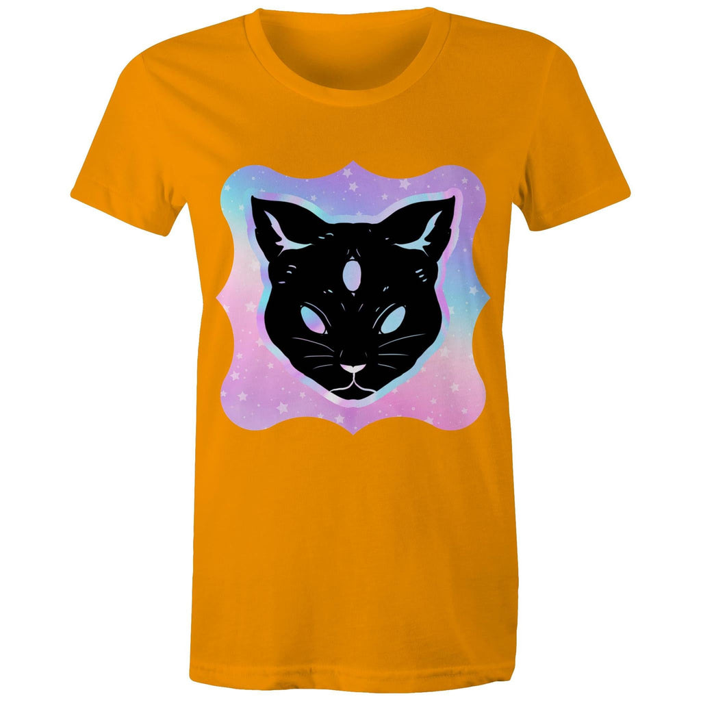 Psychic Cat AS Colour Women's Maple Tee Ogo Merch