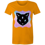 Psychic Cat AS Colour Women's Maple Tee Ogo Merch