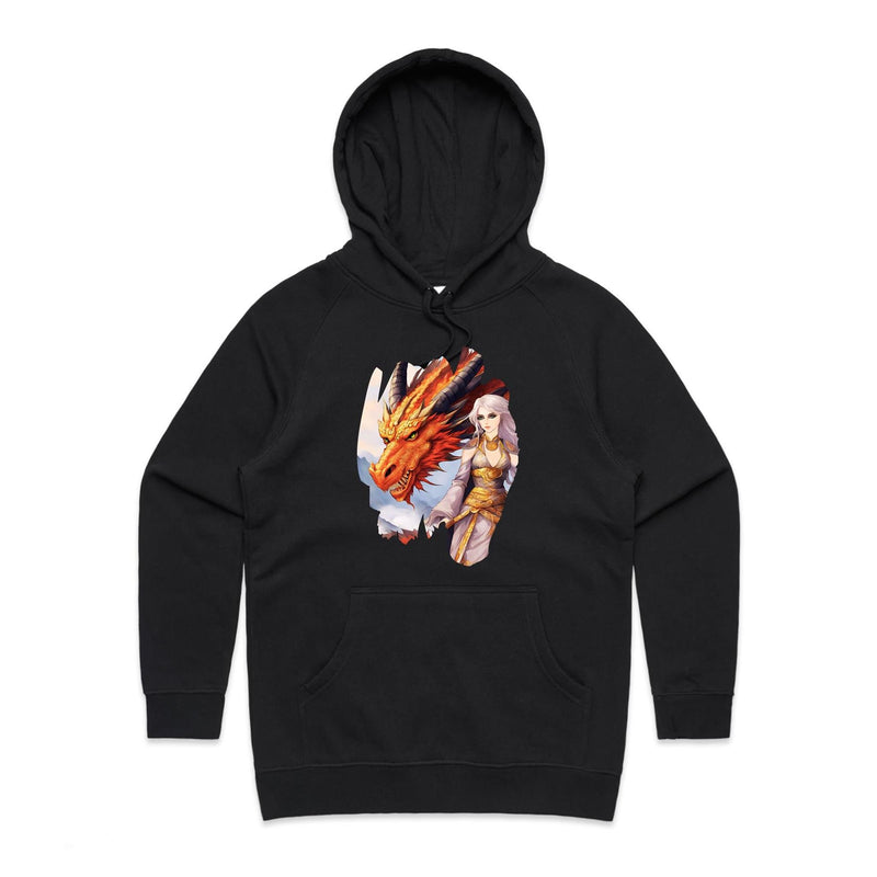 Lady and Pet Dragon AS Colour - Women's Supply Hood Ogo Merch