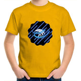 Blue Swirl Eagle AS Colour Kids Youth T-Shirt Ogo Merch