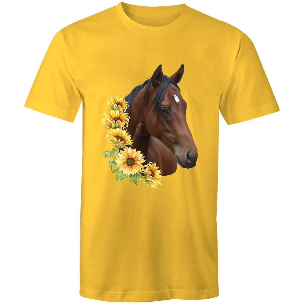Sunflower Horse AS Colour Staple - Mens T-Shirt Ogo Merch