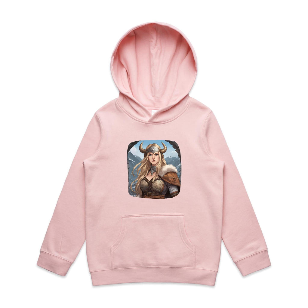 Viking Girl AS Colour - Youth Supply Hood Ogo Merch
