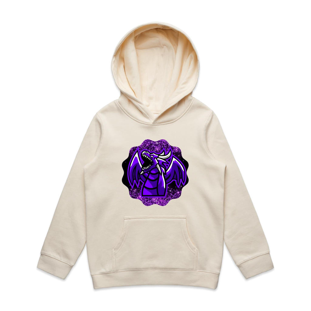 Shining Purple Dragon AS Colour Youth Supply Hood Ogo Merch