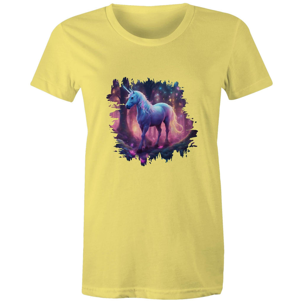 Wolf and Flowers AS Colour - Women's Maple Tee Ogo Merch