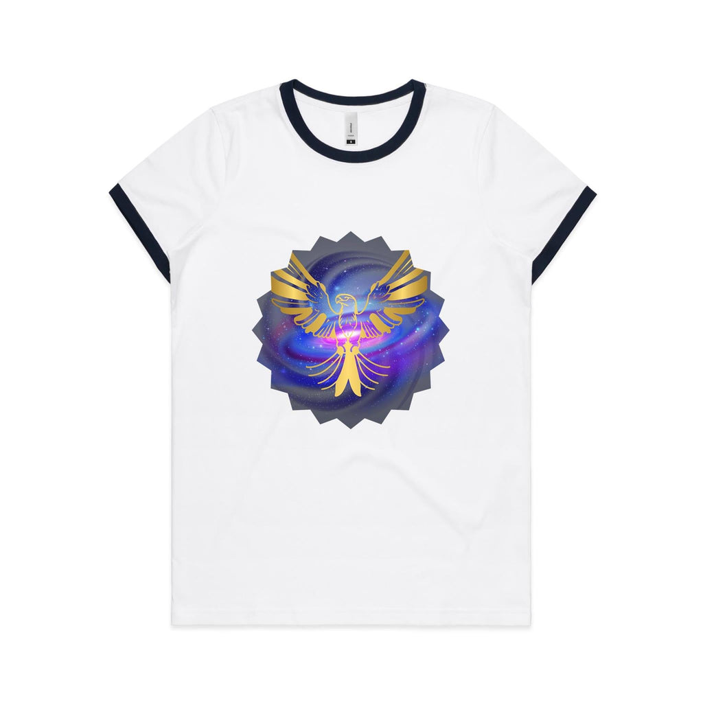 Gold Eagle AS Colour Women's Ringer Tee Ogo Merch